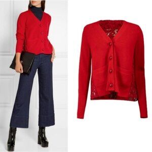 Sacai Lace Back Cardigan